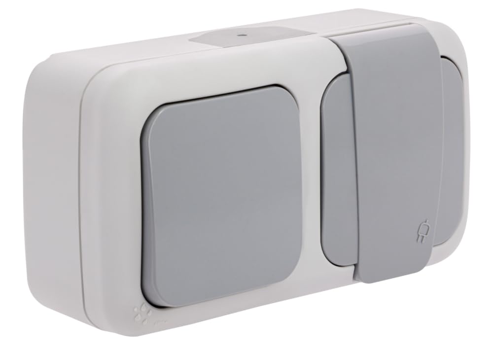 Siemens étanche VV + prise 2P+T gris IP54 auto