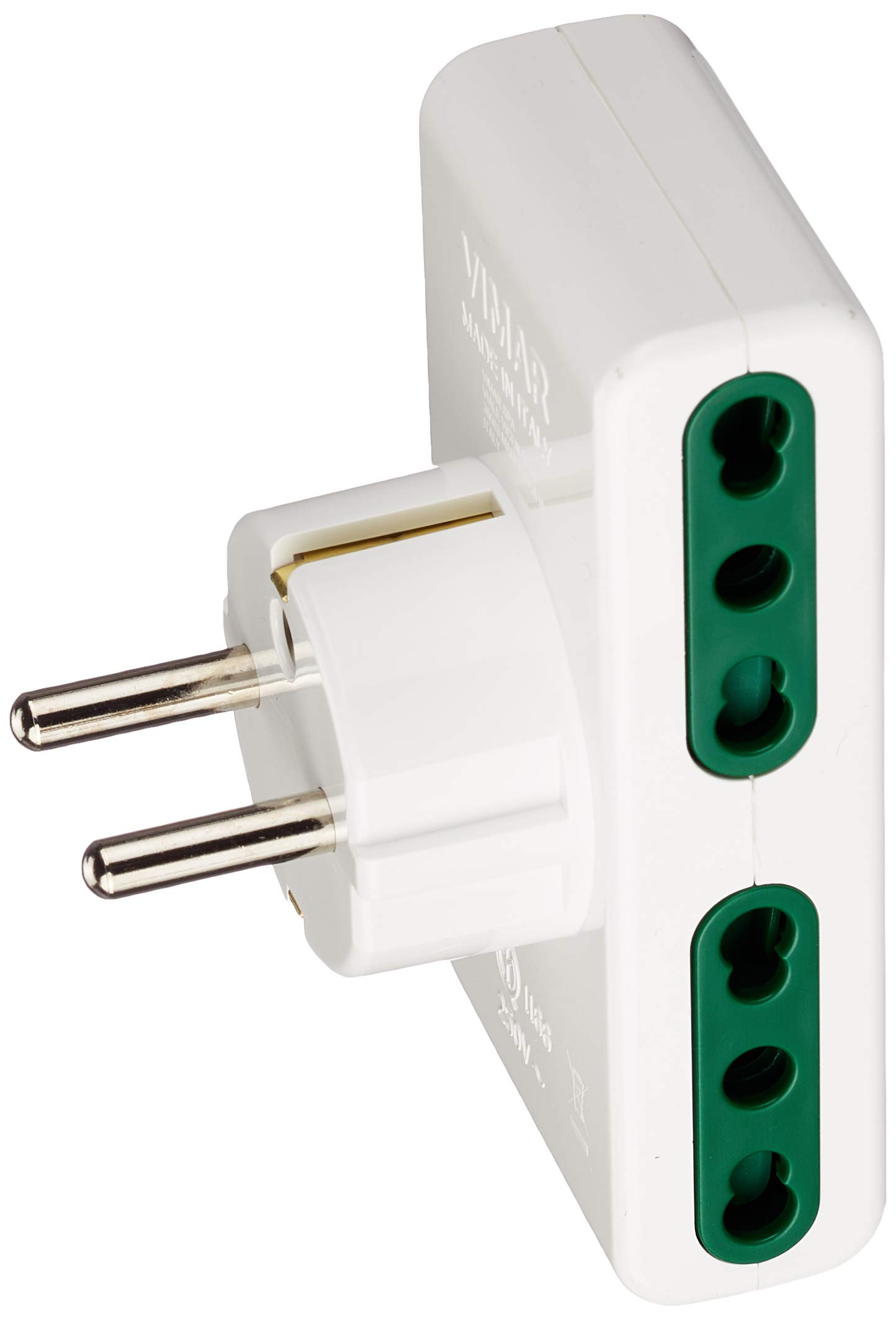 Vimar Sicury RI.01166B adaptateur multiple blanc 4 sorties 16A