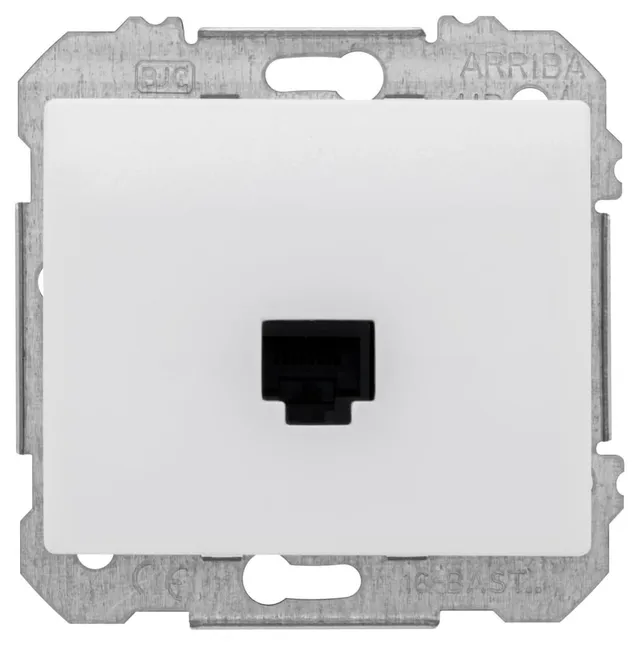 Siemens Delta Iris prise RJ45 blanc encastrée