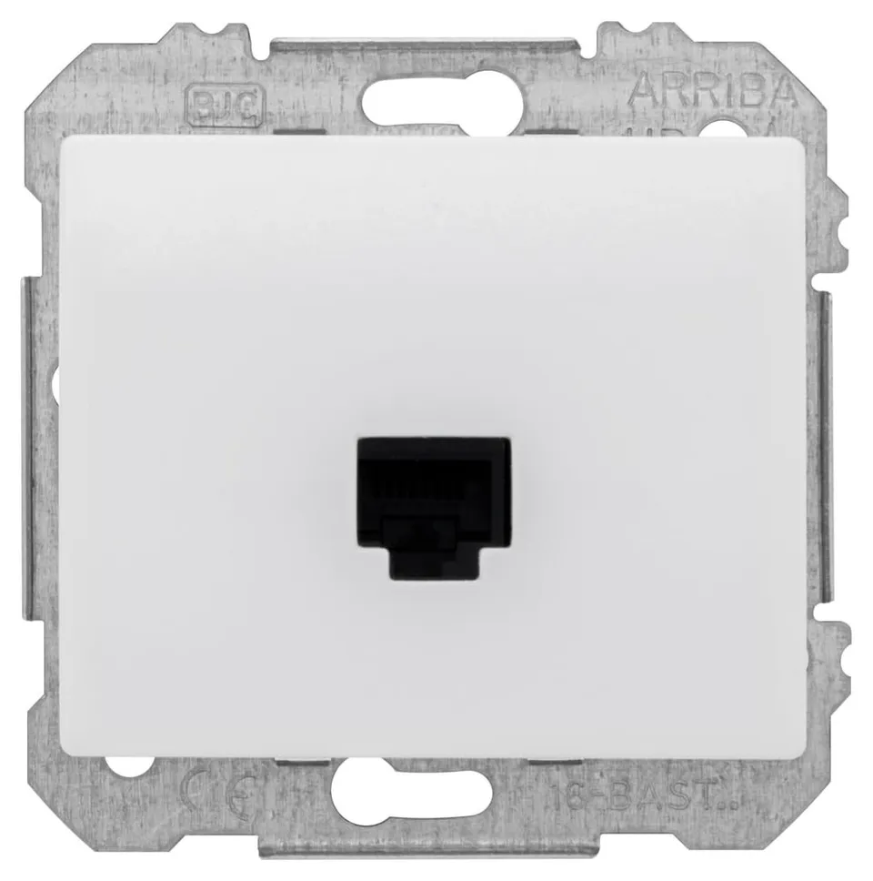 Siemens Delta Iris prise RJ45 blanc encastrée