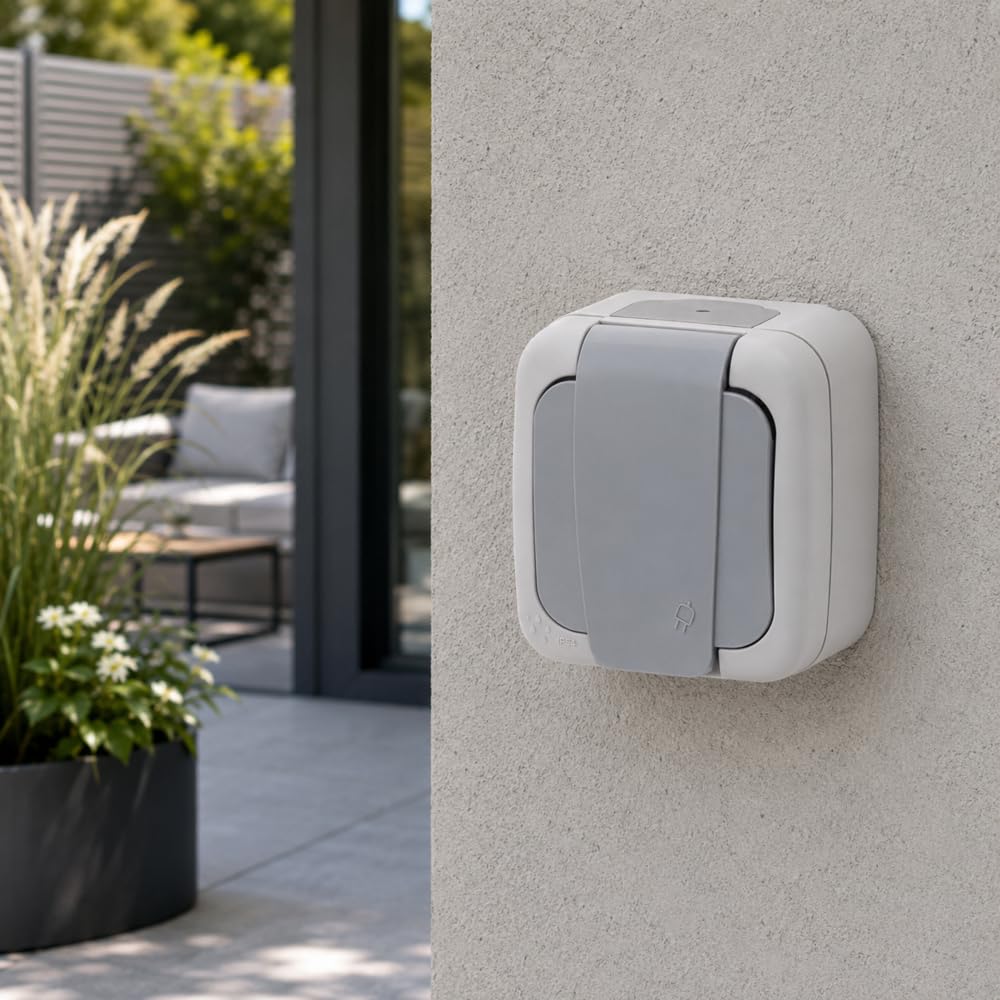 Siemens IP54 prise étanche 2P+T gris automatique