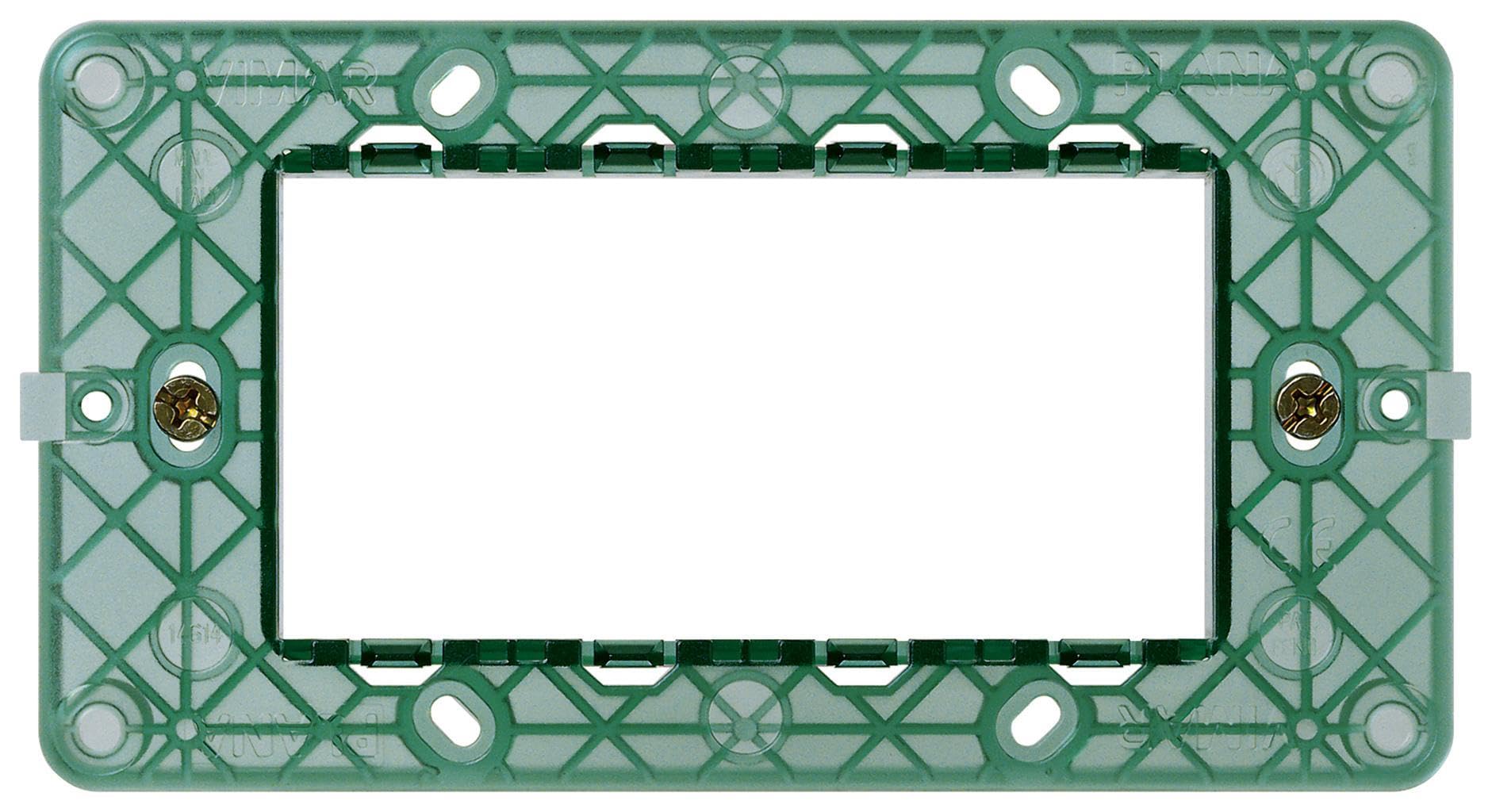 Vimar Plana 14614 support 4 modules avec vis boîtier