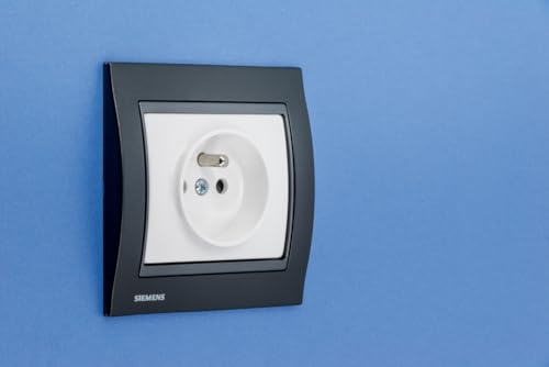 Siemens Delta Iris plaque simple métal noir