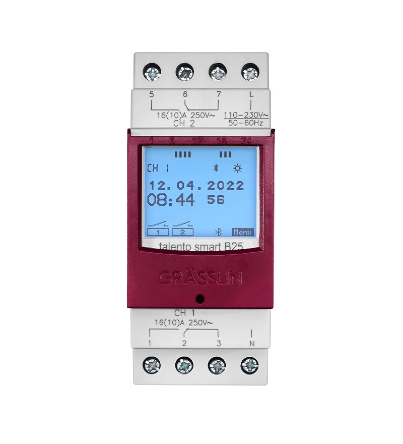 Grasslin talento smart B25 horloge programmable 2 canaux 230V