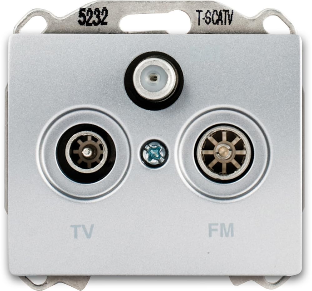 Siemens Delta Iris prise TV/FM/SAT alu silver