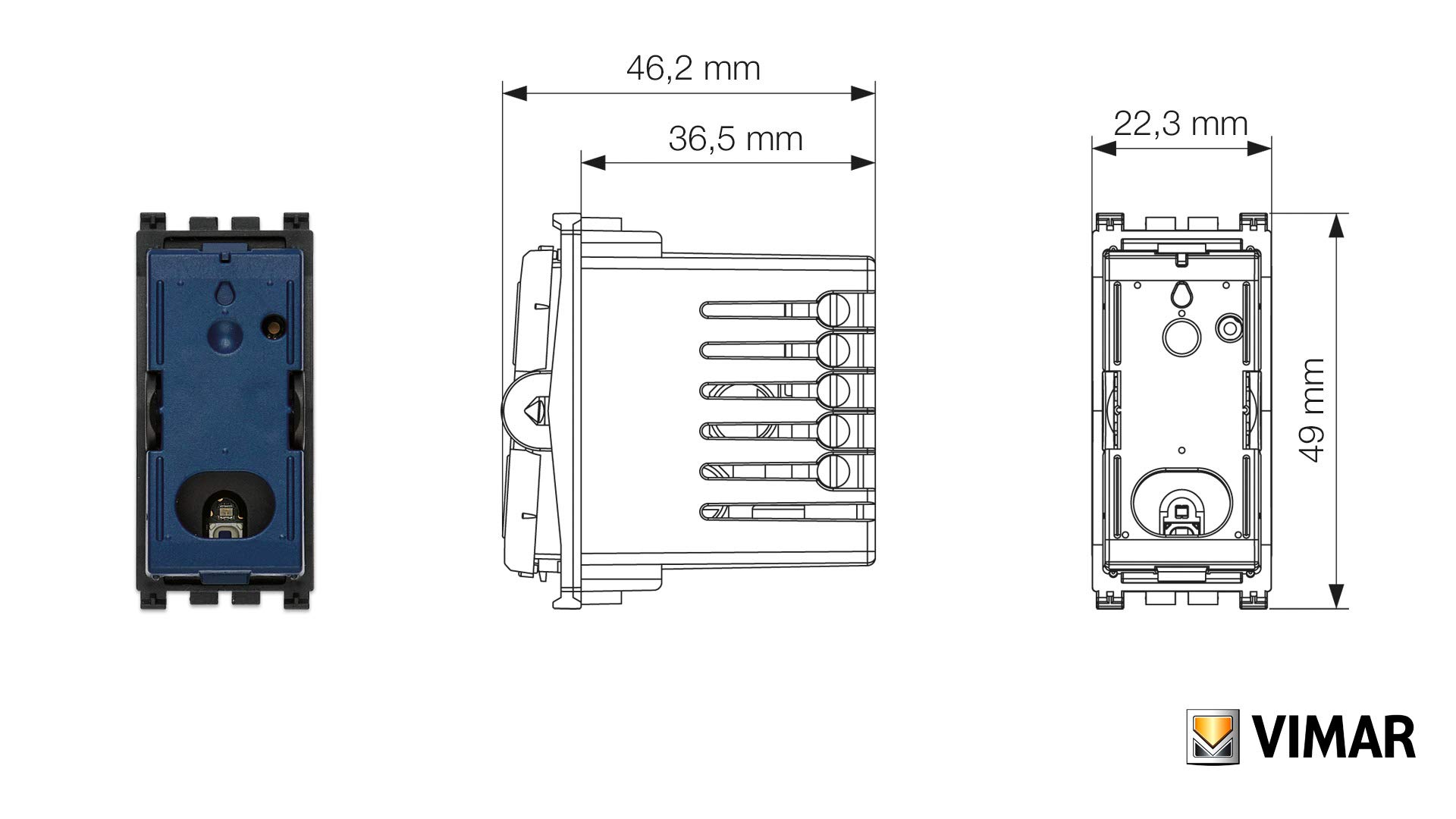 Vimar Arké 0K19592.01 va-et-vient connecté Zigbee blanc