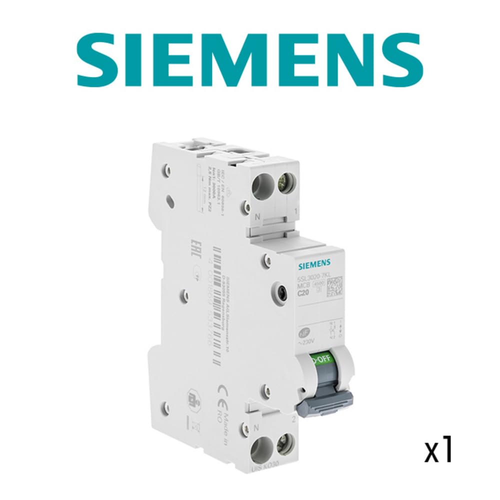 Siemens Sentron disjoncteur Ph+N 20A courbe C 4,5kA