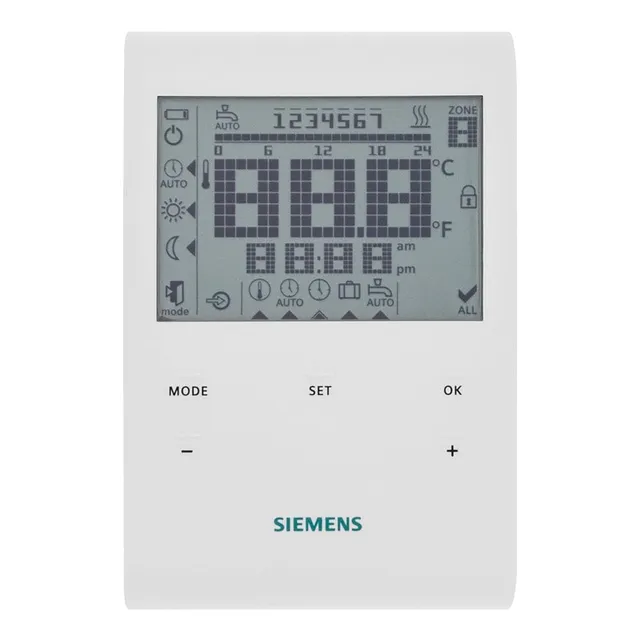 Siemens RDE100 thermostat digital tactile 230V