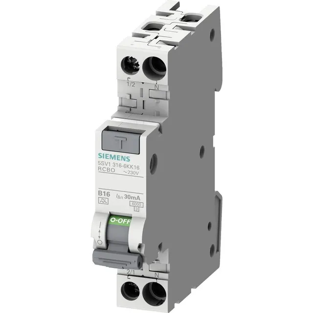 Siemens SENTRON 5SV13166KK16 RCBO B16 30mA 1TE