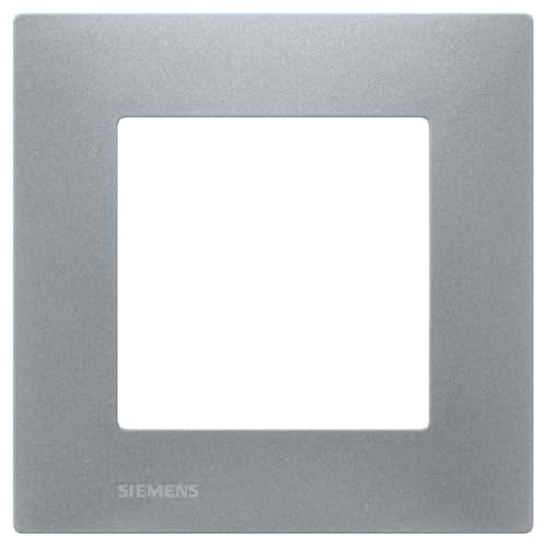 Siemens Delta Viva plaque simple noir 1 poste réversible