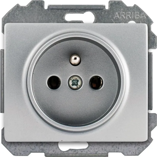 Siemens Delta Iris prise 2P+T alu silver éclipse enfant