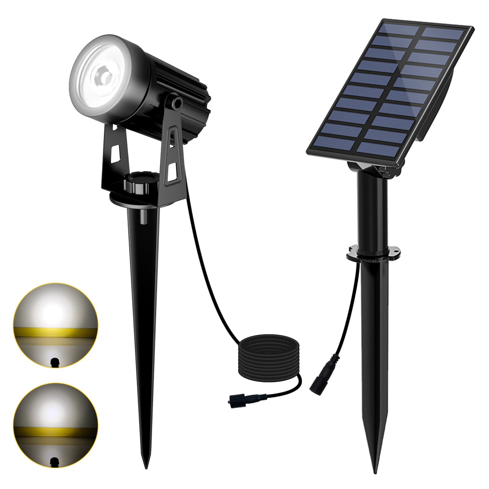 T-Sun Spot Lights 4 spots solaires blanc chaud 3000K IP65
