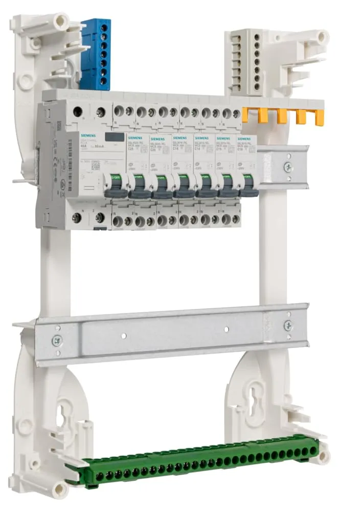 Siemens tableau 2 rangées pré-équipé 40A 6 disjoncteurs