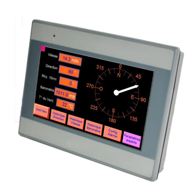 LCJ Capteurs MMI 7 pouces écran vent tactile 24V