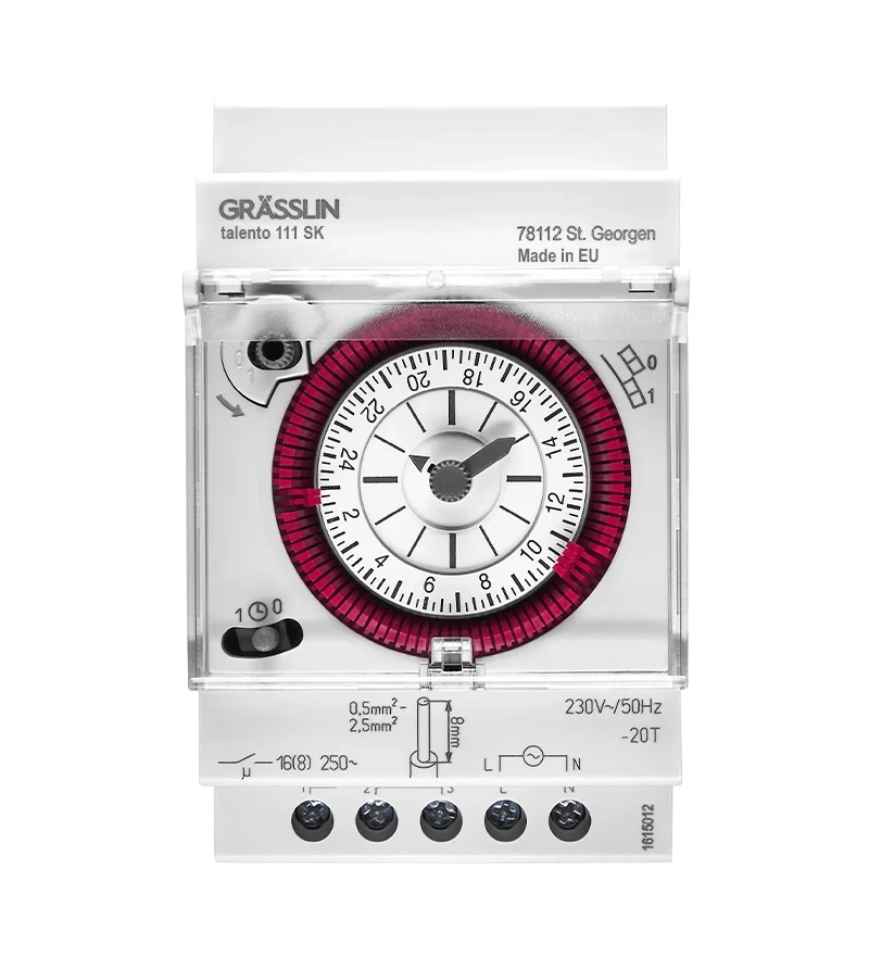 Grasslin Talento 111 SK interrupteur horaire 230V rail DIN