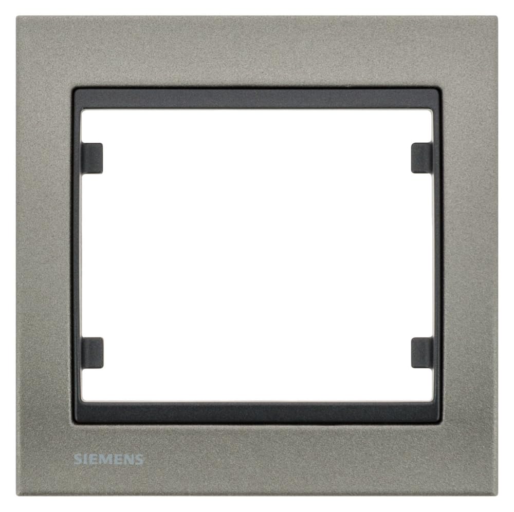 Siemens Delta Iris plaque simple métal texturé moca