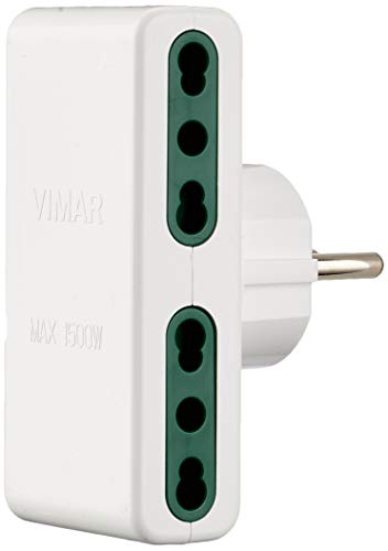 Vimar Sicury RI.01166B adaptateur multiple blanc 4 sorties 16A