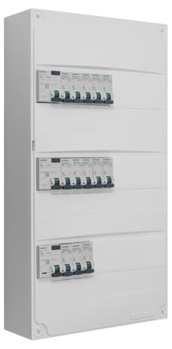 Siemens tableau électrique 3 rangées pré-équipé 13 disjoncteurs 3 ID