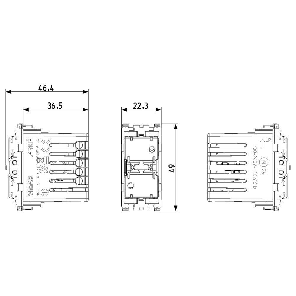 Vimar Arké commande store WiFi 19594.0 1 module relais