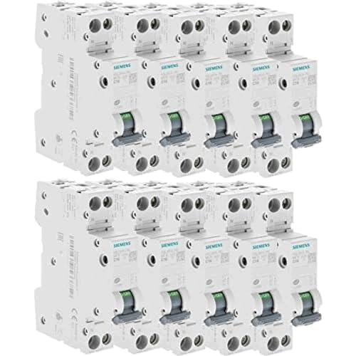 Siemens Sentron lot 10 disjoncteurs 1P+N 16A courbe C