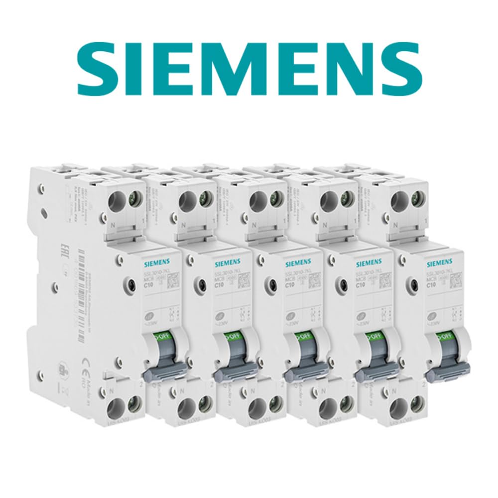 Siemens Sentron Lot 5 Disjoncteurs Phase Neutre 10 A Courbe C