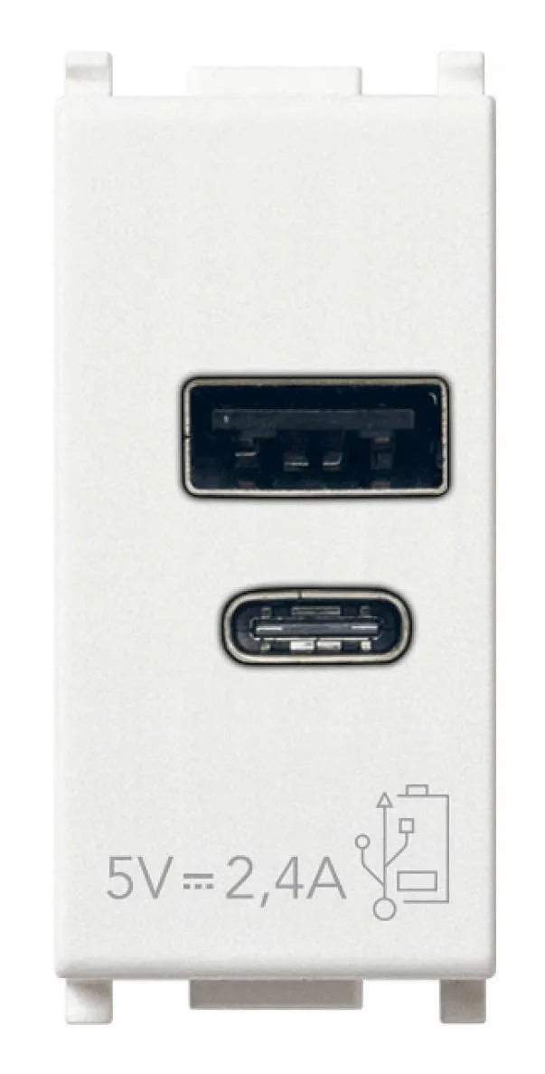 Vimar Plana 14292.AC chargeur USB A+C 5V blanc