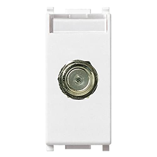Vimar Plana 14318 prise coaxiale type F 2400 MHz blanc