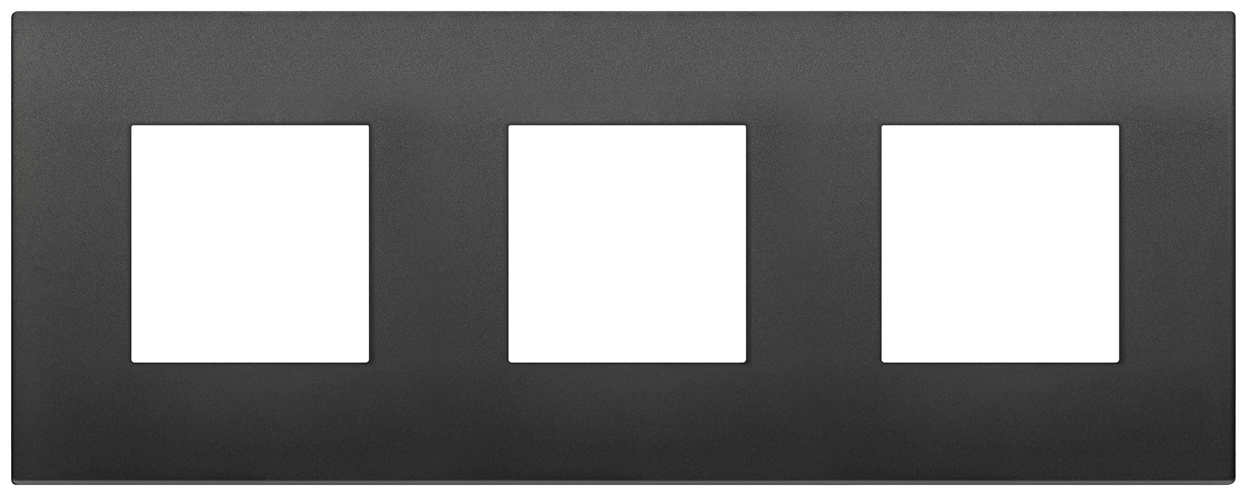 Vimar Arké 19653.16 plaque 3 modules aluminium lave