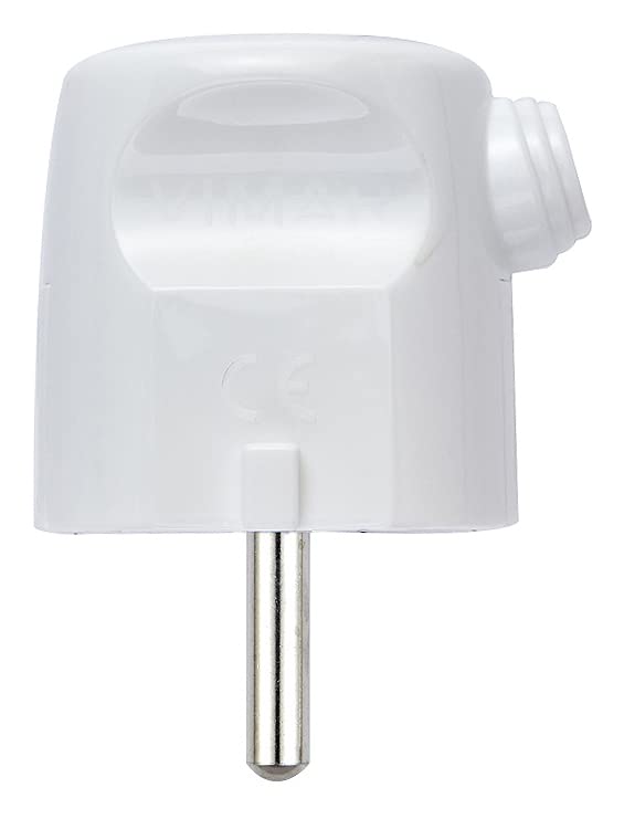 Vimar 00241.B fiche 2P+T 16 A blanc sortie 90°