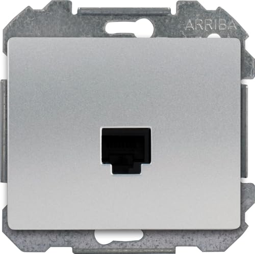 Siemens Delta Iris prise RJ45 alu silver réseau