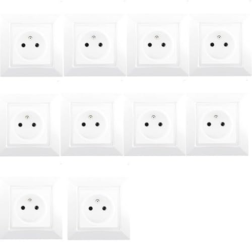 Siemens Delta One lot 10 prises 2P+T blanc