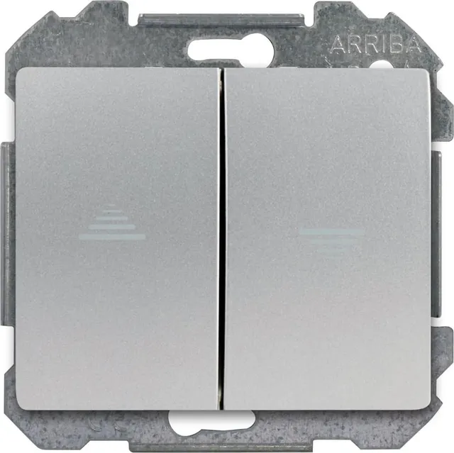 Siemens Delta Iris interrupteur volet roulant alu silver