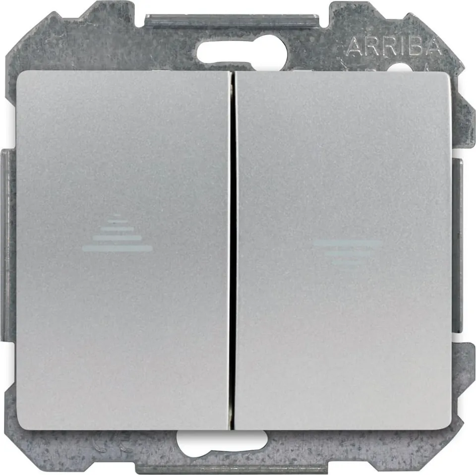 Siemens Delta Iris interrupteur volet roulant alu silver