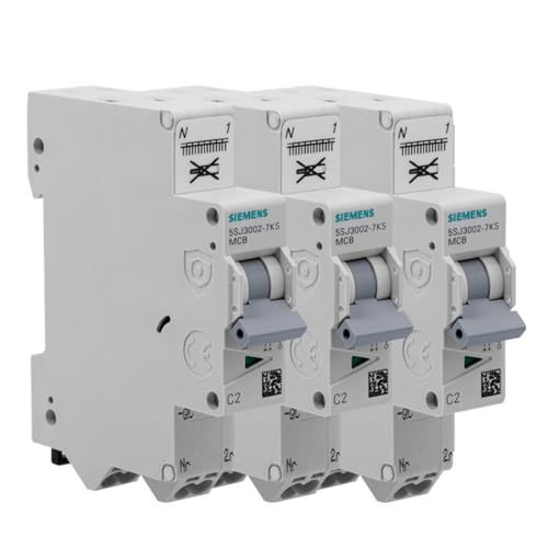 Siemens Sentron lot 3 disjoncteurs 10A courbe C Ph+N