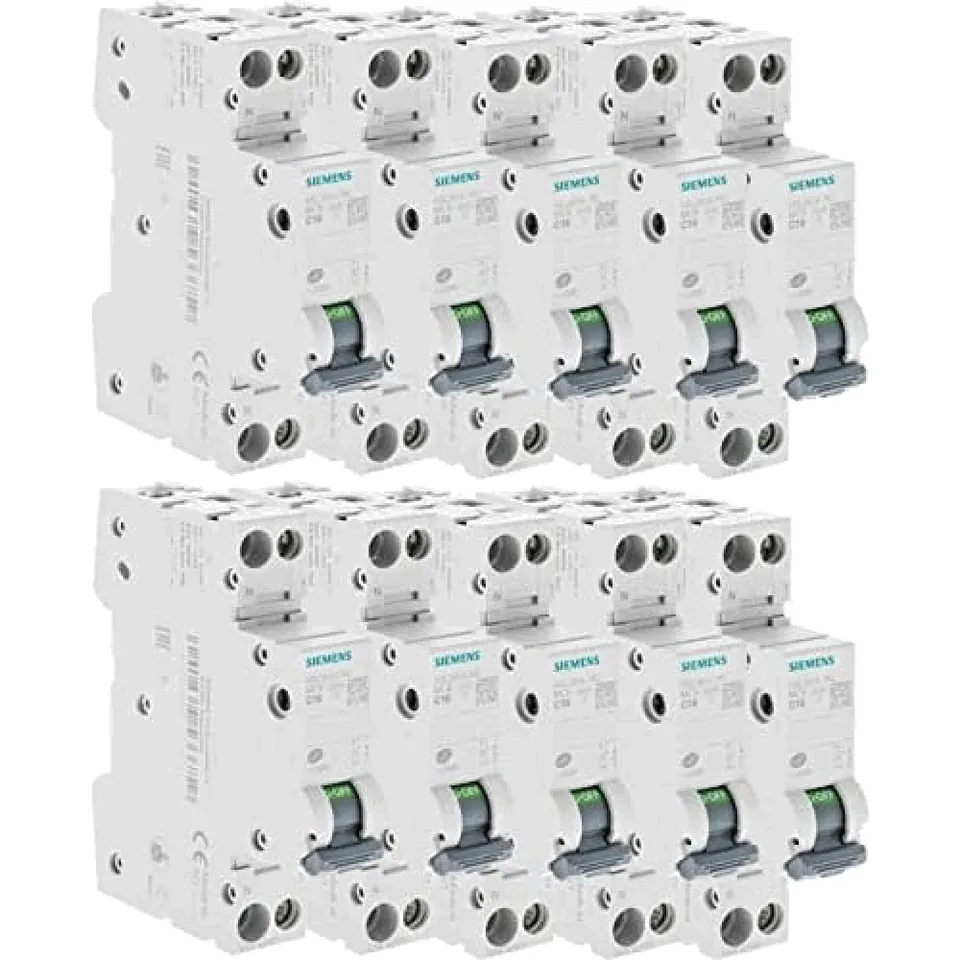 Siemens Sentron lot 10 disjoncteurs 1P+N 16A courbe C