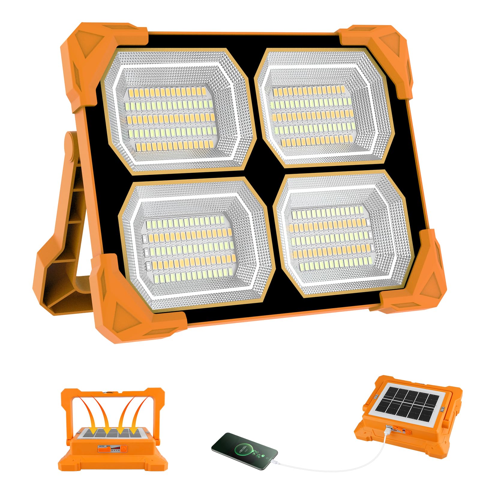 T-Sun Work Lights projecteur LED 60W solaire rechargeable