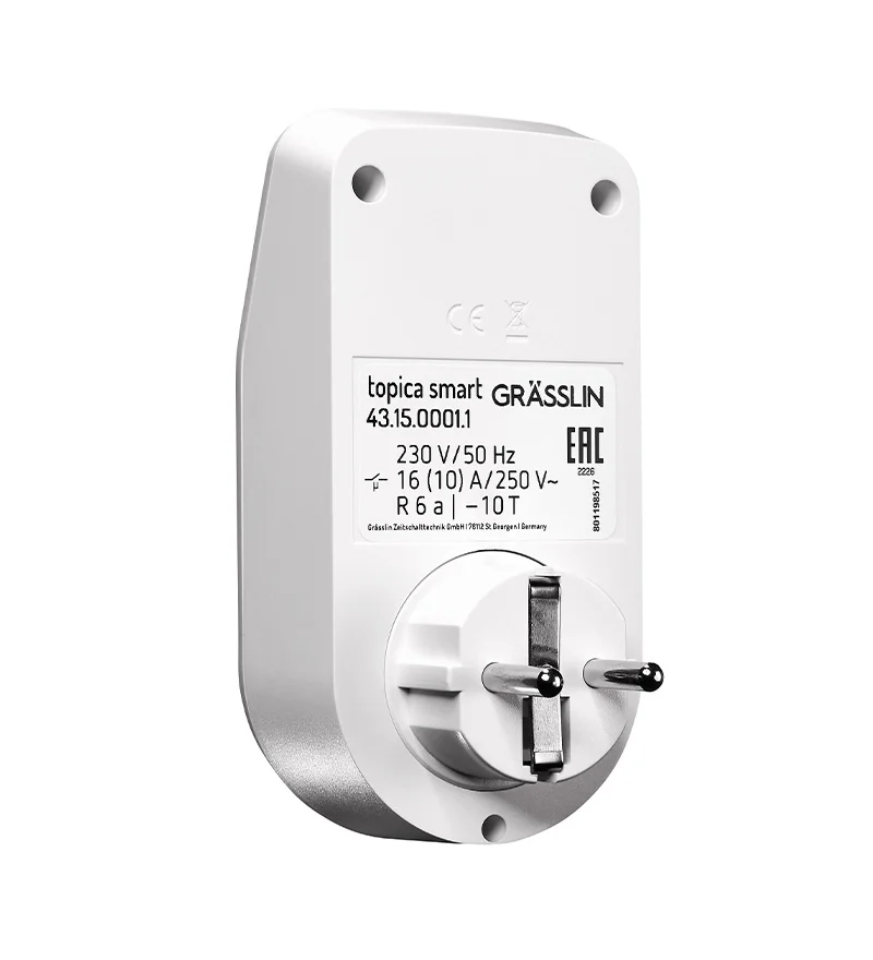 Grasslin topica smart interrupteur crépusculaire 230V rail