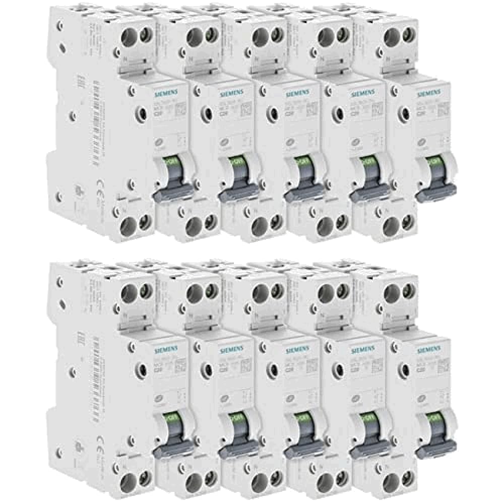 Siemens SENTRON disjoncteur 20A phase neutre lot 10 courbe C