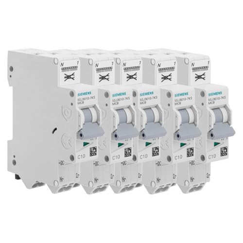 Siemens Sentron disjoncteur Ph+N 10A lot de 5 courbe C
