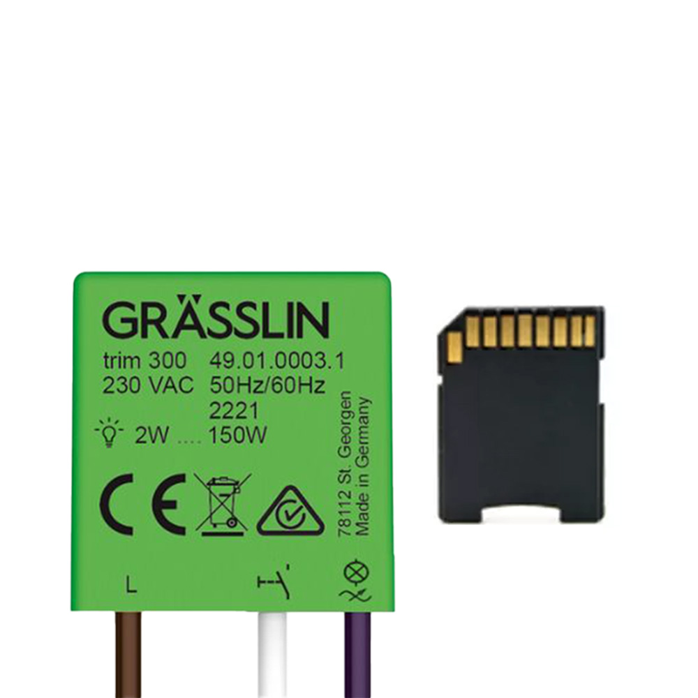 Grasslin trim 300 minuterie 1 pièce analogique rail DIN