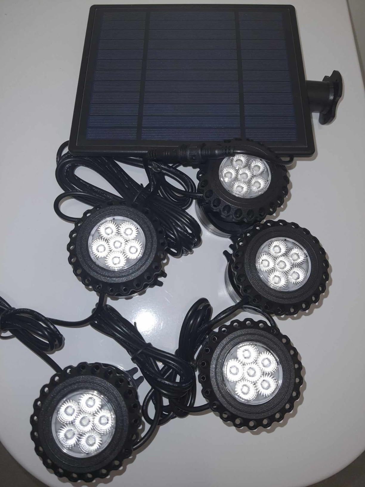 T-Sun Pond Lights spot solaire bassin submersible RGB 5 en 1 x3