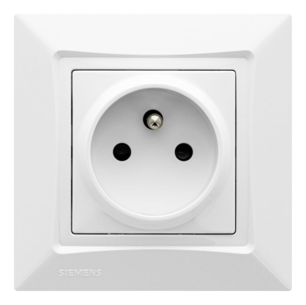Siemens Delta One Prise 2P+T Blanc 16A Monobloc