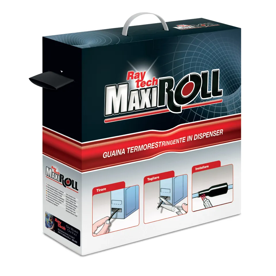Raytech Heat-shrink gaine thermorétractable dévidoir maxi