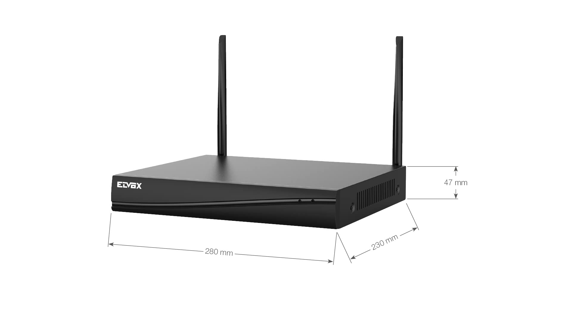 Vimar Composants 46KIT.036C kit CCTV WiFi 4 canaux 3 Mpx 2 caméras