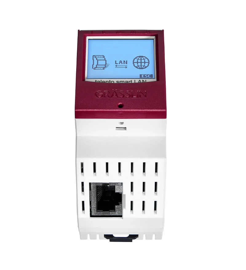 Grasslin Talento Smart LAN horloge connectée rail DIN