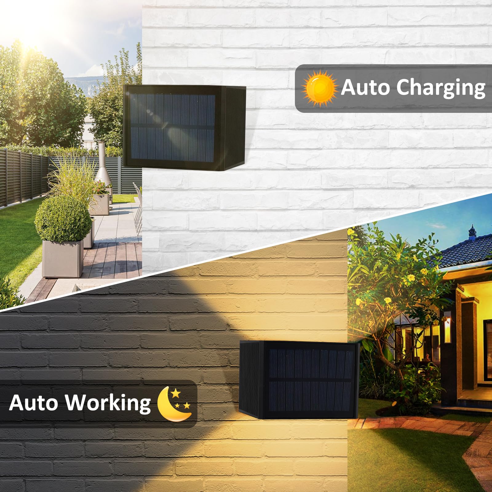 T-Sun Wall Lights applique solaire 3000K lot 2 IP65