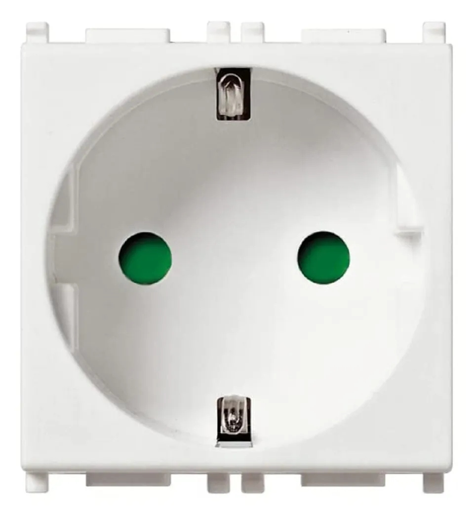 Vimar Plana 14208.FX prise schuko blanc 16A 2 modules