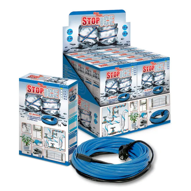 Raytech Stop Ice kit câble chauffant antigel 12 W/m thermostat