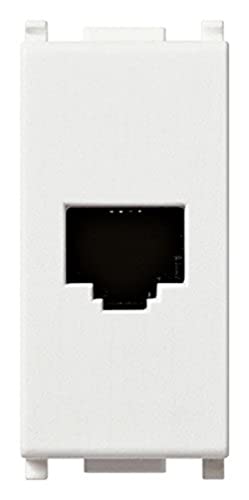 Vimar Plana 14320 prise téléphonique RJ11 6/4 blanc