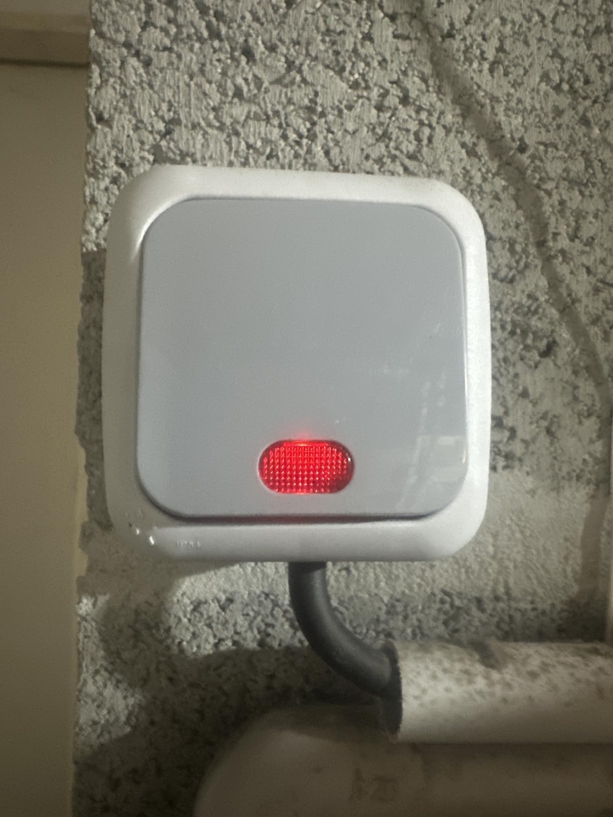 Siemens IP54 interrupteur étanche va-et-vient à voyant gris